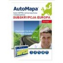 AUTOMAPA EUROPA - roczna subskrypcja na aktualizacje